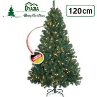 oyajia Künstlicher Weihnachtsbaum Künstlicher Weihnachtsbaum,8 Beleuchtungsmodi, Weihnachten-Dekoration, Christbaum Künstlich, Kompakter Weihnachtsbaum mit 150 LEDs, Dichter Optik & Metallständer