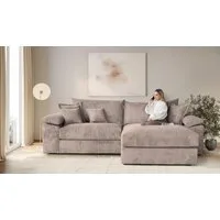 OTTO home Ecksofa Soft&Cosy XXL L-Form, B: 303 cm - OTTO. Verlässliche Qualität., Mega-Sofa, Cord oder Chenille-Struktur, mit Federkern & 4 Zierkissen