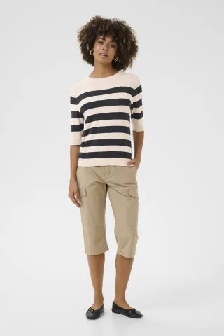 Strickpullover Relaxed fit blue white
