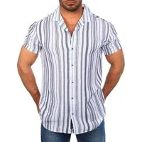 CARISMA Kurzarmhemd Herren Hemd trendig angenehm wertig grob gewebt 9176-9328 Regular Kurzarm Kentkragen Gestreift