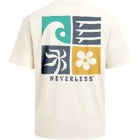 Neverless Oversize-Shirt Herren T-Shirt - California Surf - Oversized Relaxed Fit Sommer mit Print