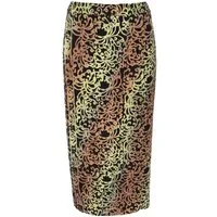 Guru-Shop Minirock 3/4 Wickelrock, Bali Sarong Strandrock,..