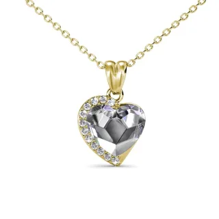 Anhänger „Fond Love“ – Gold und Kristall