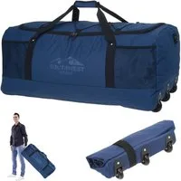 Southwest Bound Reisetasche Trolley faltbar Reisetrolley XXL Tauchtasche leicht, 90 L 80 cm Light Weight Sportgepäck leicht groß + Koffergurt