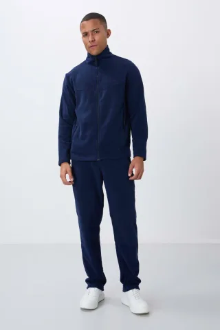 Herren Reißverschluss Sweatshirt und Hosen Set