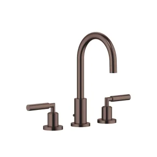 Dornbracht Waschtisch-Dreilochbatterie mit Ablaufgarnitur TARA 20710882 Dark Bronze gebürstet,207108 20710882-43