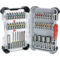 Schrauberbit-Set Extra Hard, 43-teilig, Bit-Satz grau/schwarz