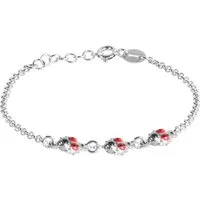 FAVS Silberarmband FAVS Mädchen-Armband 925er Silber Marienkäfer