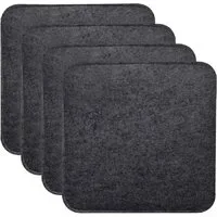 Youyijia Stuhlkissen 4er Set Stuhlkissen, Quadratisch Filz Sitzkissen