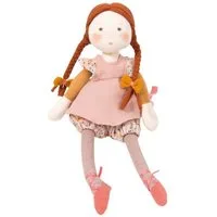 Moulin Roty Babypuppe Rosalies Stoffpuppe Fleur weiche Puppe für Rollenspiel und Kuscheln (1-tlg), Stoffpuppe