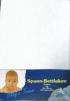 Alvi Spannbettlaken Trikot grau 40x90cm