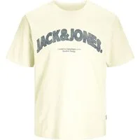 Jack & Jones T-Shirt JORALMERIA Bold Branding Tee SS CN LN mit Print auf der Vorderseite