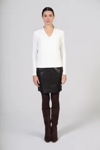 (THE MERCER) N.Y. - T-Shirt ivory - Gr. - 40