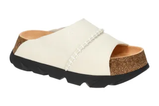 UGG 1152695 OWH Damen Pantolette off white Echtleder flexibel leicht Plateau