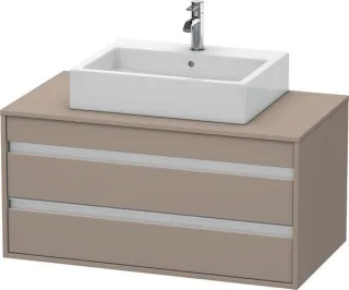 Duravit Ketho Konsolenwaschtischunterbau wandhängend Basalt Matt 1000x550x496 mm - KT665504343 KT665504343