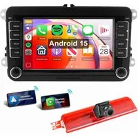 ESSGOO 7"/9" Für VW Caddy Life 2K Facelift Mit Rückfahrkamera Bremsleuchte Autoradio (RDS, Digitalradio (DAB), FM, AM, Apple Carplay Android Auto GPS Navi WIFI BT SWC)