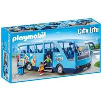 Playmobil® Schulbus Fun Park Spielbausteine, (Set, 1 St., 1 Playmobil Spielset), 1x Playmobil, 1x Anleitung, 1x Zubehörteile