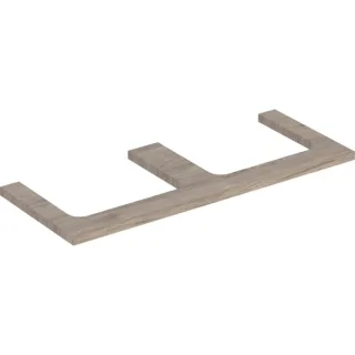 Geberit ONE Waschtisch-Platte, Ausschnitt links und rechts, für Aufsatzwaschtisch 505345006