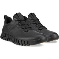 Ecco Gruuv Lea GTX (Glattleder, wasserdicht) schwarz Herren Sneaker