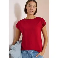 CECIL Rundhalsshirt mit Raffung