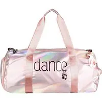 tanzmuster Sporttasche Ballett Tasche rosa metallic, mit Dance / Ballettschuhe Aufdruck