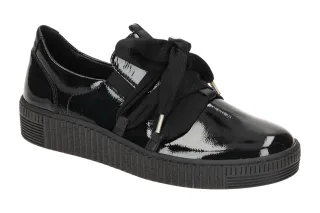 Gabor 73.333.97 Damen Slipper schwarz uni Echtleder Komfort Fu?bett