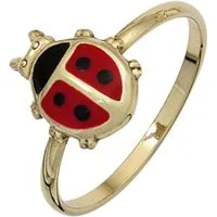 JOBO Fingerring Marienkäfer, 333 Gold