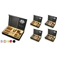 Faizee Möbel Besteck-Set 24-tlg. Besteckset für 6 Personen, Cutlery Set in Geschenkbox (24-tlg), Edelstahl