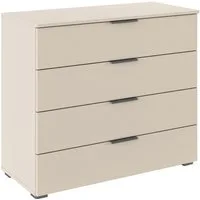 OTTO home Schubkastenkommode Sideboard Schubladenkommode AGORDO mit Dekor- oder Hochglanzfront (in zwei Griff-Farben, Breite 80 cm), vier große und geräumige Schubladen mit viel Stauraum MADE IN GERMANY