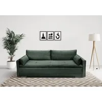 Home affaire Schlafsofa Andrea, B: 218 cm, Liegel. 158x198 cm, Bettfunktion & Bettkasten, Dauerschlafsofa mit Boxspring