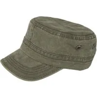 MIRROSI Army Cap Military Cap aus reinem Baumwolle mit Shirm used Look (Outdor Cap, Feldmütze, Kappe) Used Look, Atmungsaktiv, Einheitsgröße, Unisex, Damen Herren