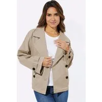 Sieh an! Allwetterjacke Trenchjacke Langarm