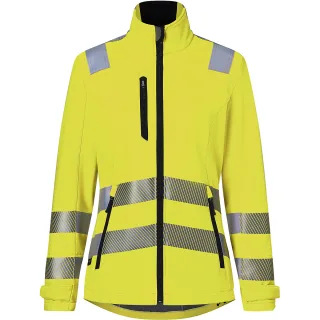 KÜBLER REFLECTIQ Softshelljacke Damen PSA 2 warngelb XXL - 1509 8427-34-XXL