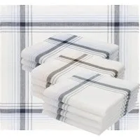 Betz Taschentuch 12 Stück Taschentücher Herrentaschentücher 40x40 cm - Leo 10, (Set, 12-St. 12 Stofftaschentücher), Stofftaschentücher Damen- Männertaschentücher