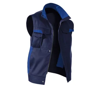 KÜBLER VITA mix Weste dunkelblau/kornblumenblau L - 7L48 5365-4846-L