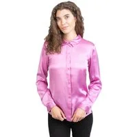 Posh Gear Seidenbluse Camicia da Donna Bluse aus Seide blickdichte Seide