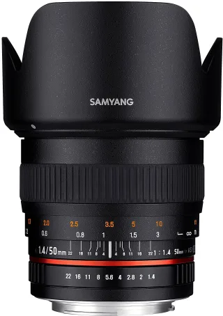 Samyang 50mm F1.4 Objektiv für Anschluss Fuji X