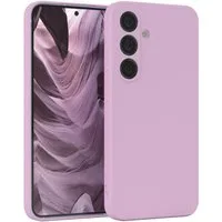 EAZY CASE Handyhülle für Samsung Galaxy S25 Hülle Silikon 6,2 Zoll, Hülle mit Kameraschutz Handycase Soft Smart Slimcover Lila / Flieder