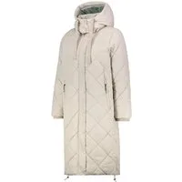 SUBLEVEL Steppjacke Damen Mantel mit Kapuze lange Winter Jacke Parka Stehkragen, Kapuze, flauschig, kuschelig, warm, Outdoor, Mantel
