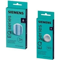 SIEMENS 1x Reinigungstabs TZ80001 + 1x Entkalkungstabs TZ80002 Pflegeset (Siemens, [- TZ80001A Reinigungstabletten + TZ80002A Entkalkungstabletten Pflege‑Set für Brühgruppenreinigung & effektive Kalkentfernung)