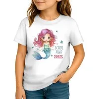 SpecialMe Print-Shirt Mädchen Einschulung T-Shirt 2026 Meerjungfrau – Schulkind 2026 Shirt