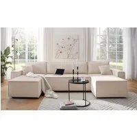 OTTO home Wohnlandschaft CASSI U-Form, 311cm - OTTO. Verlässliche Qualität., Schlaffunktion (133/200), Bettkasten, Tonnentaschen-Federkern, Cord