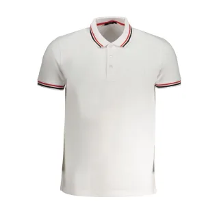 Cavalli Class Bianco Baumwoll Herren-Polohemd
