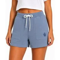 SUBLEVEL Shorts Damen Sweat Bermudas kurze Hose Baumwolle Hotpants Sommer Hose Leichte Sweat Bermuda mit Kordel, Hotpant