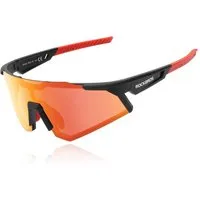 ROCKBROS Fahrradbrille Polarisierte Sportbrille, Sonnenbrille UV400-Schutz, winddicht, Leicht und robust