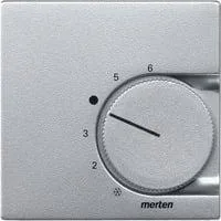 Zentralplatte Aluminium für Raumtemperaturregler-Einsatz Typ 536260, matt, lackiert aluminium, Retail