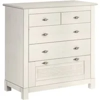 OTTO home Schubkastenkommode Rauna, aus massiver Kiefer mit 5 Schubladen, Breite 96 cm