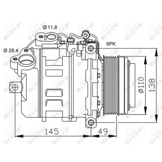 NRF Klimakompressor BMW 1er 3er 5er X1 32533