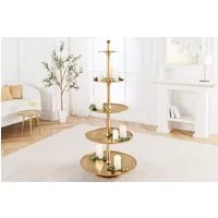 riess-ambiente Dekoetagere ABSTRACT 150cm gold (5-stöckig) (Einzelartikel, 1 St), Esszimmer · Metall · für Deko, Gläser, Süßigkeiten · 5 Etagen · Design