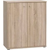 FORTE Kommode Tempra, Kommode, 2 große Türen, Höhe 85,5 cm, Breite 73,7 cm